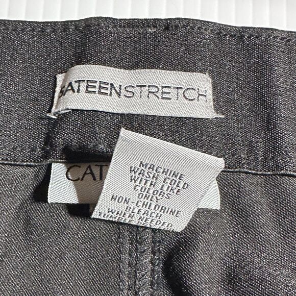 Catherines Sateen Capri Pants Stretch Comfort Waist Size 30 W Black NWT - Picture 6 of 12